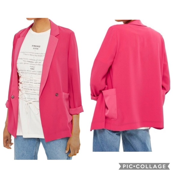 Jackets & Coats Nwt Top Shop Pink Blazer Poshmark